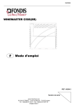 FONDIS WINEMASTER C50S(SR) Mode d'emploi