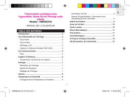 RMR683HG Thermomètre numérique | IA et PDF
