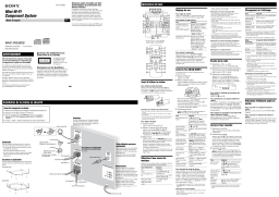 Sony MHC-RG590S Manuel utilisateur