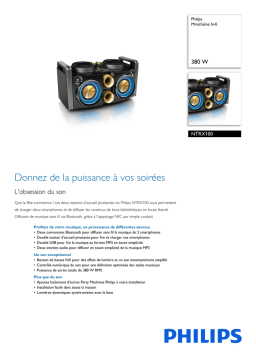 Philips NTRX100 Chaîne Hi-Fi: Chat IA et PDF