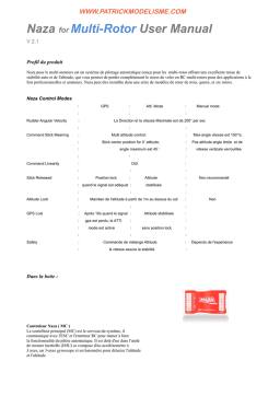 dji Naza Manuel utilisateur