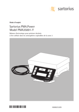 Sartorius PMA.Power PMA35001-Y Manuel utilisateur