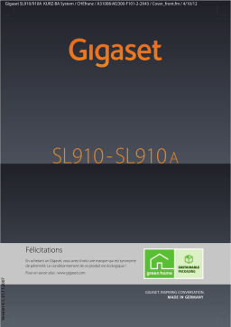 Gigaset SL910 A Manuel utilisateur