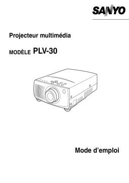 Sanyo PLV-30 Mode d'emploi + Chat IA et PDF