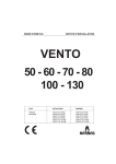 barbas VENTO 60 NF/NB Manuel utilisateur