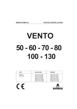 barbas VENTO 60 NF/NB Manuel utilisateur