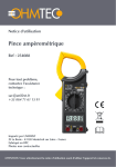 OHMTEC 254088 Manuel utilisateur