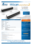 IRIScan ANYWHERE 2 Guide de r&eacute;f&eacute;rence