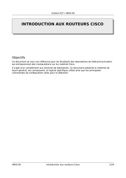 Routeurs Cisco : Guide d'utilisation + Chat IA & PDF