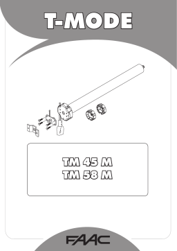 FAAC T-MODE TM 45 M, TM 58 M: Manuel + Chat IA