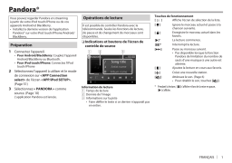 KW-V820BT Mode d'emploi Pandora | AI Chat & PDF