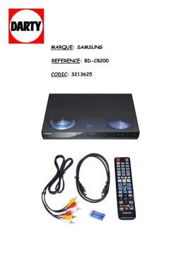 BD-C8200, BD-C8500 Manuel d'utilisation | AI Chat