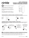 nimble armoire d'angle Guide d'installation