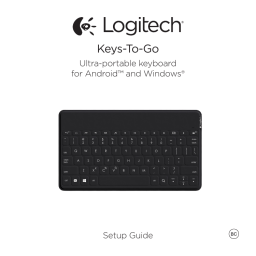 Logitech Keys-To-Go: Guide d'installation | AI Chat & PDF Download