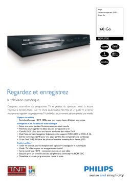 Philips HDR 3700 Manuel utilisateur