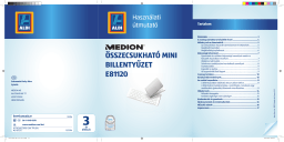 E81120 Mini clavier pliable : Chat IA et PDF