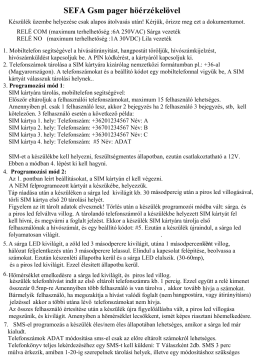 SEFA Gsm pager höérzékelövel: Chat IA et PDF