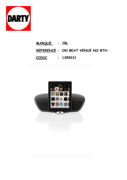 JBL OnBeat Venue NO BTH : Guide d'installation | AI chat