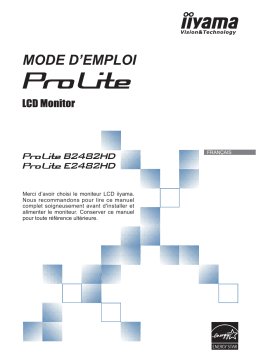 Iiyama ProLite B2482HD, E2482HD: Mode d'emploi + AI Chat