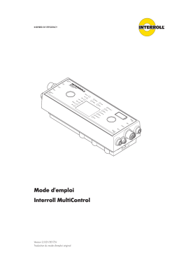 Interroll MultiControl Manuel utilisateur