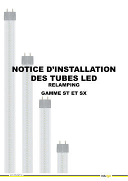 Notice Installation Lady Light STy, SXy Tubes LED | AI