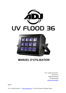 ADJ UV Flood 36 Manuel utilisateur