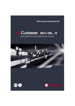 Cubase SX/SL : Mode d'emploi avec IA et PDF