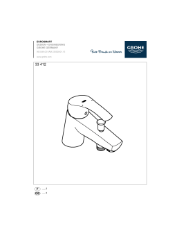 GROHE 33 412 Mode d'emploi