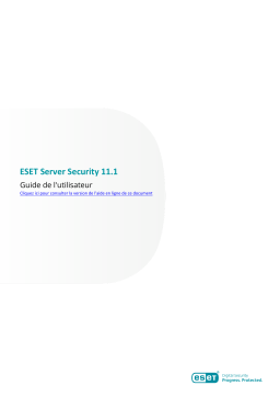 ESET Server Security 11.1 : Guide Utilisateur + AI Chat