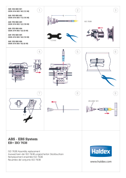 Haldex Cables, looms, plugs & sockets ISO 7638 Assembly Guide d'installation