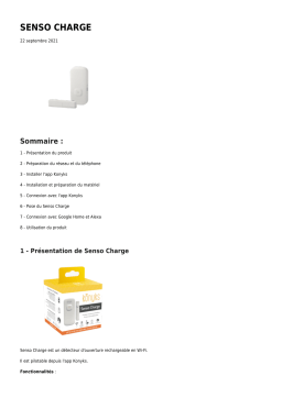 Konyks Senso Charge Détecteur d'ouverture | AI Chat & PDF