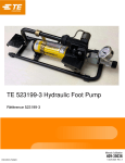 TE 523199-3 Pompe hydraulique &agrave; pied | AI Chat &amp; PDF