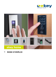 eKey home mini micro control panel Mode d'emploi