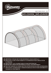 Outsunny 845-234V04 Foil Greenhouse Manuel utilisateur