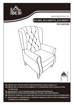 HOMCOM 833-695 Fauteuil: Chat IA & Téléchargement PDF