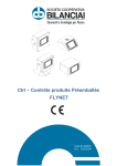 Bilanciai WEIGHING INDICATOR APPLICATIONS FLYNET50 CTRL Manuel du propri&eacute;taire