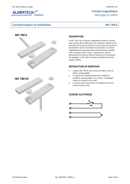 Alarmtech MC 740-E Contacts Magnétiques: AI Chat et PDF