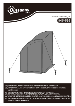 Outsunny 845-592: Manuel d'utilisation + Chat IA