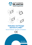 Bilanciai WEIGHING INDICATOR FLYNET50 Manuel du propri&eacute;taire