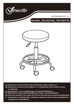 Manuels du tabouret Vinsetto 700-093 | AI Chat & PDF