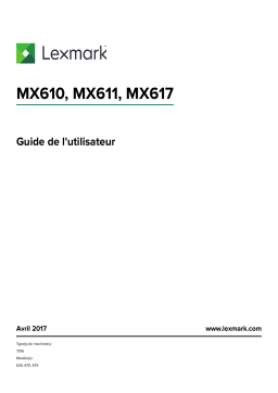 Lexmark MX610/MX611/MX617 | Chat IA et PDF