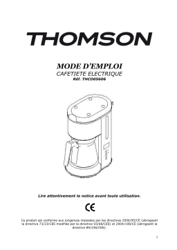 Thomson THCOG6 Manuel du propriétaire