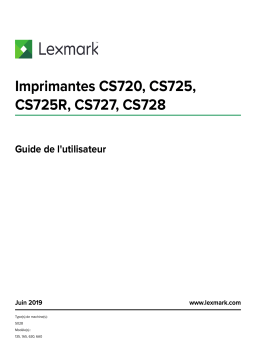 Lexmark CS720, CS725, CS725R Guide + Chat IA