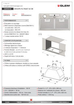 GLEM GHF651IX Groupe Filtrant | AI Chat & PDF