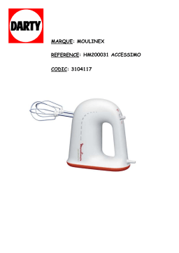 Moulinex Accessimo HM200031 | Chat IA & PDF