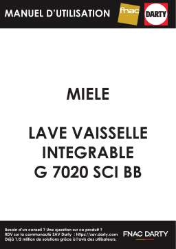 Miele G 7020 SCi Manuel du propriétaire