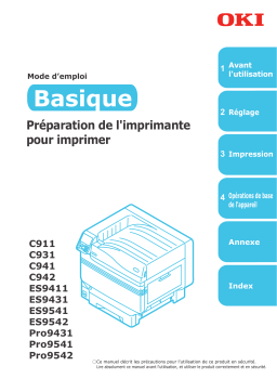 OKI C911, C931, C941 Manuel d'utilisation + IA Chat
