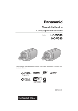 Panasonic HC-W580, HC-V380 : Manuel d'utilisation + AI Chat