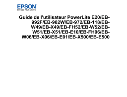 Epson EB-E20 Manuel du propriétaire