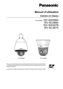 WV-SW598A, WV-SC588A Manuel d'utilisation | AI Chat